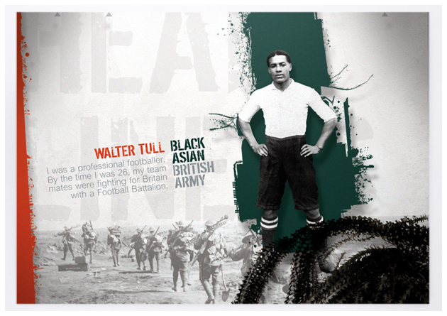 Walter Tull postcard