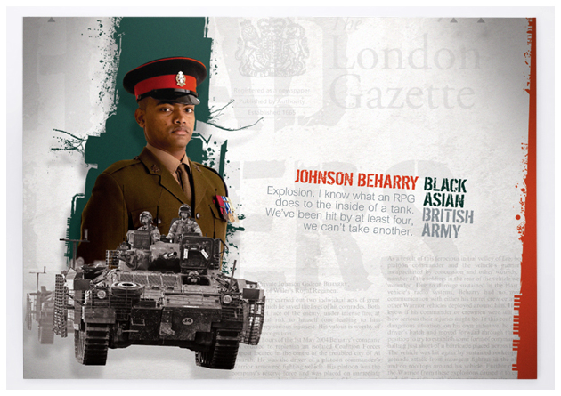 Johnson Beharry postcard