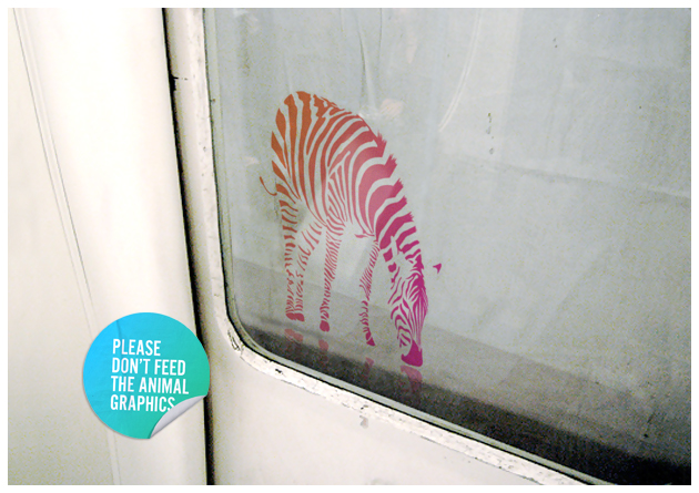Underground poster - zebra