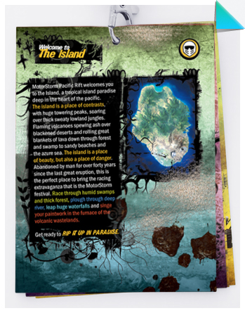 The Island lanyard card
