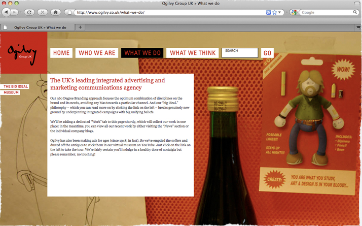Create: postcard on Ogilvy site