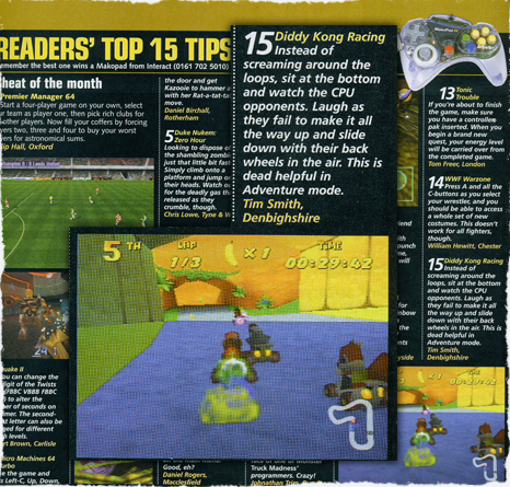 Diddy Kong Racing cheat