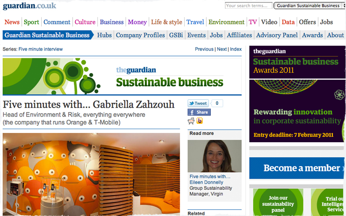 Orange on the Guardian