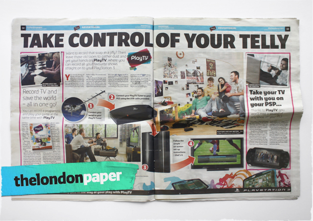 PlayTV in the London Paper